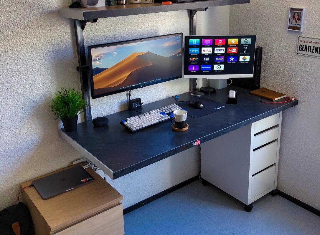Business computer workstation set up onsite